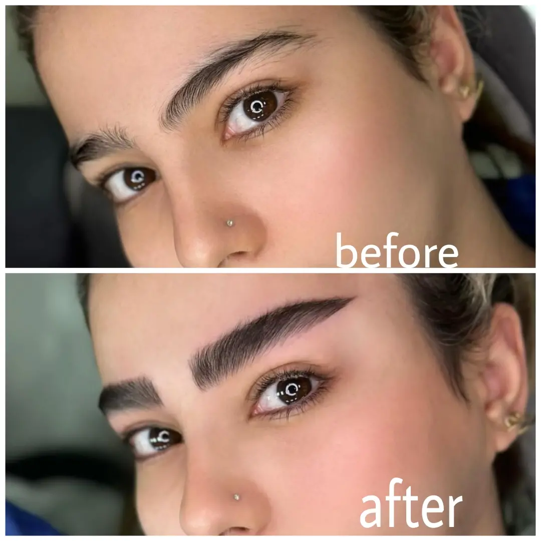مدل ابرو فیبروز برای صورت گرد 1 مدل فیبروز ابرو برای صورت گرد