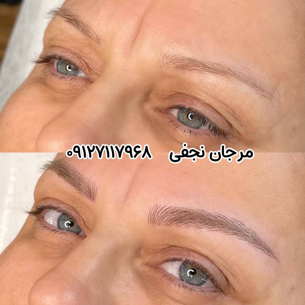 مدل ابرو فیبروز برای صورت گرد 5 مدل ابرو میکروبلیدینگ برای صورت گرد